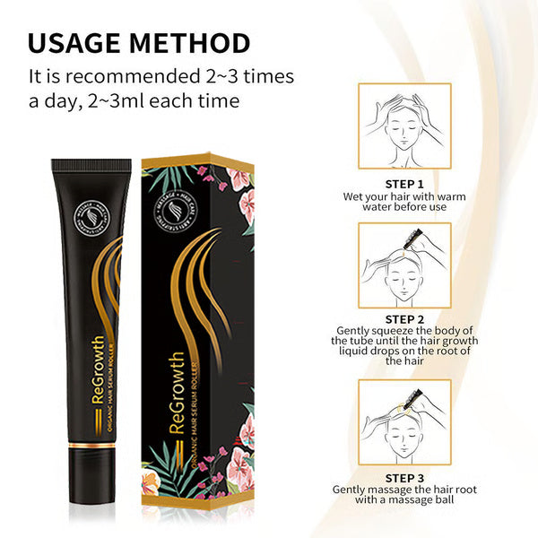 Regrowth Organic Hair Serum Roller