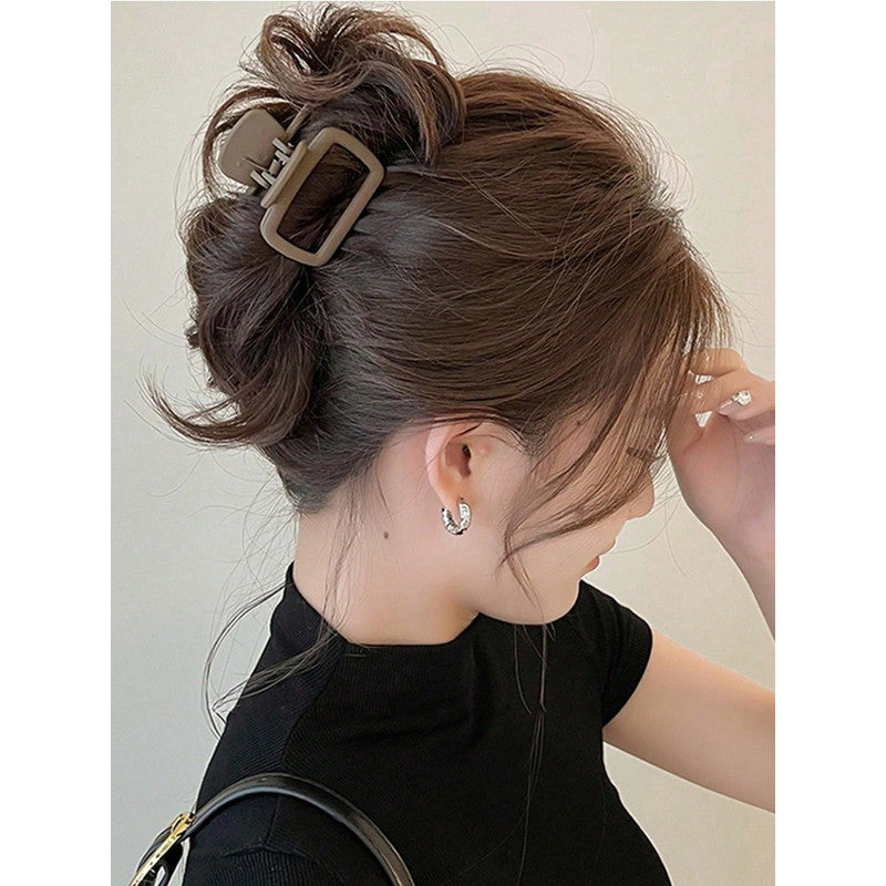Elegant Square Hair Claw Clip for Women, Lightweight, Fashionable Hair Styling