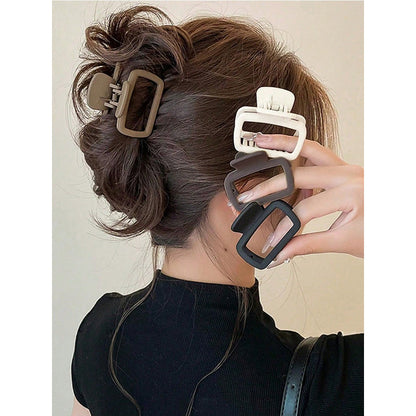 Elegant Square Hair Claw Clip for Women, Lightweight, Fashionable Hair Styling