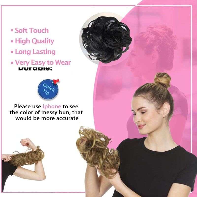 Rose Bun Hair Scrunchie