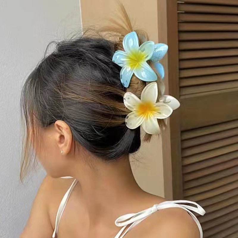 Large Boho Flower Hair Claw Clips for Women, Stylish Hairpins & Barrettes for Beach & Everyday Wear