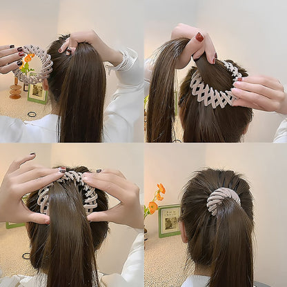 Lazy Bird's Nest Plate Hairpin